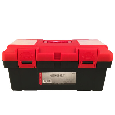 

【Jingdong Supermarket】 Endura E8124 Toolbox Parts Box Household Toolbox 17-inch plastic double layer