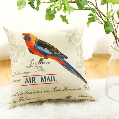 

Антарктическая (NanJiren) подушка домашний текстиль белье стиль диван подушки офисный автомобиль подушка ядро ​​красочный попугай 45 * 45 см