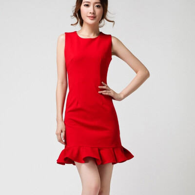 

Костюм Костюм Корейского платья Slim Платье 8606 Red XL