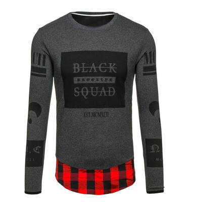 

Men's fashion casual T-shirt hoody