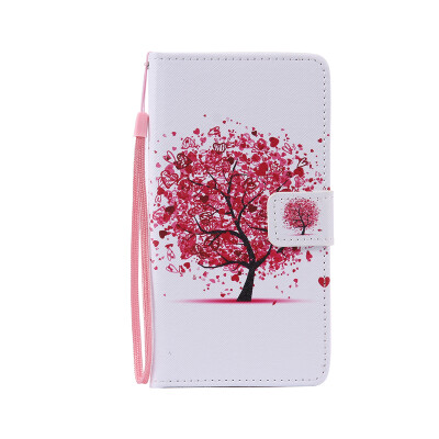 

Flower Design PU Leather Flip Cover Wallet Card Holder Case for LG LS770