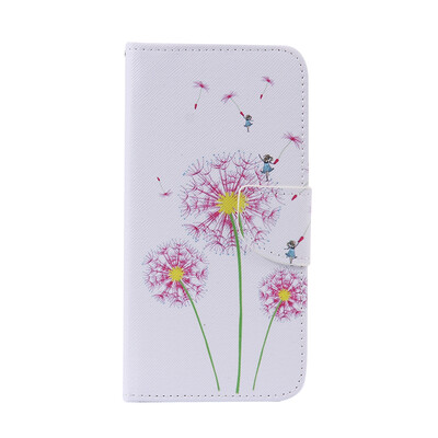 

Pink Dandelion Design Кожа PU откидной крышки Кошелек для карты Держатель для SAMSUNG J710 J72016
