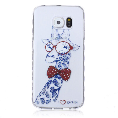 

Giraffe Pattern Soft Thin TPU Rubber Silicone Gel Case Cover for SAMSUNG GALAXY S6 Edge