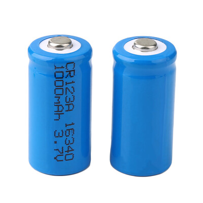 

Батарея 1шт 3.7V 1000mAh CR123A 16340 литий-ионная аккумуляторная фонарик