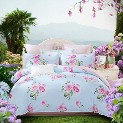 

Mercury Home Textiles MERCURY Bedding Four-piece Cotton Cotton Twill Print Quilt Bedspread Single Colorful Dream Double 15m Bed
