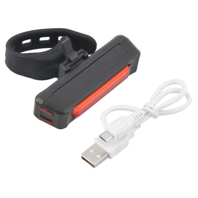 

USB Rechargeable Bike Bicycle Light Rear Back Safety Tail Light Red New