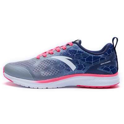 

Anta (ANTA) Women's Shoes 12625541-4 breathable wear-resistant mesh shoes slim run shoes light gray / deep blue / fluorescent romantic powder / Anta white 37.5