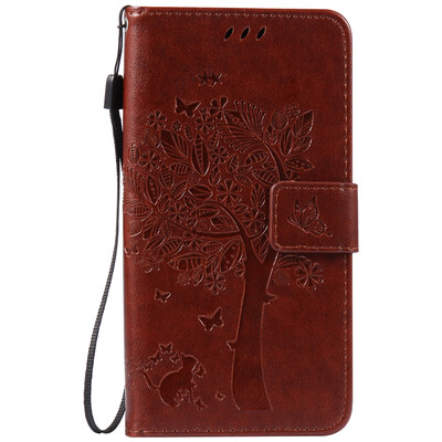 

Brown Tree Design Кожа PU флип крышки Кошелек Карты Держатель чехол для LENOVO ZUK Z2PRO