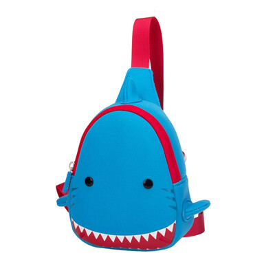 

NOHOO Children Kids Baby Shark Catrtoon Animals Shoulder Bags For Girls Boys Waterproof 3D Pattern Crossbody Bags