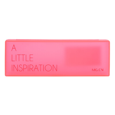 

Morning light M & G ASB92303 color frosted pencil case storage stationery transparent red