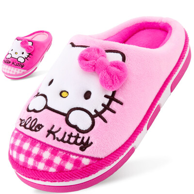 

HELLO KITTY Детский крытый дом тапочки хлопка нескользящей обуви теплые родитель-потомок модели 16562 розовый 180мм / 180мм в долгосрочной перспективе