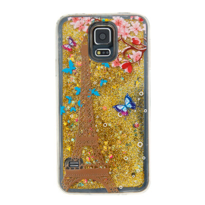 

Динамический Quicksand Блеск наливные Мягкая ТПУ чехол для SAMSUNG S5