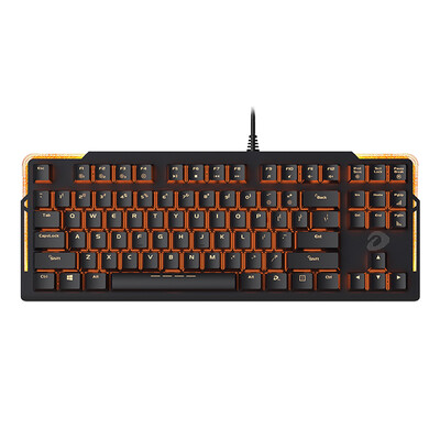 

Darwin dare-u EK815 87 key water flow backlight game mechanical keyboard black green axis
