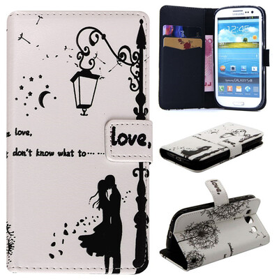 

Lovers&dandelion Design PU Leather Flip Cover Wallet Card Holder Case for SAMSUNG Galaxy S3 i9300