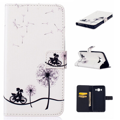 

Bike&dandelion Design PU Leather Flip Cover Wallet Card Holder Case for SAMSUNG GALAXY J5 2016J510