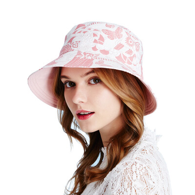 

Jingdong supermarket kamon Kenmont km-3334 summer hat outdoor sun sun hat female sun hat fashion double-sided face small folding bowl cap bare pink