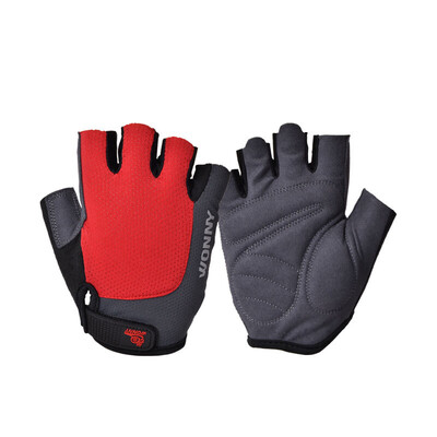 

Snail WONNY zx-090 bike riding gloves anti-skid shock summer breathable half finger glove red L