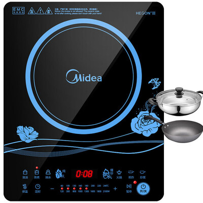 

Соединенные Штаты Америки (Midea) WT2116 плита скольжения сенсорная панель черный кристалл восемь киосков огонь (подарок + горшок вок)