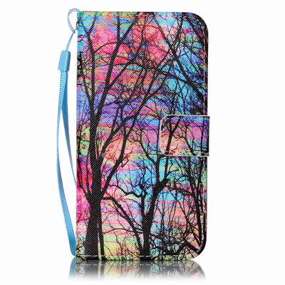 

Tree Design PU Leather Flip Cover Wallet Card Holder Case for SAMSUNG S6
