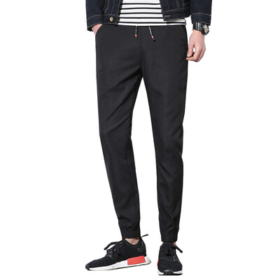 

GEEDO Casual Pants Мужские мини-эластичные повседневные брюки Корейский для похудения 777 Black XL