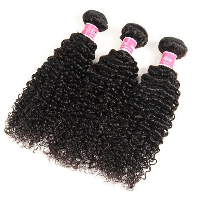 

Mongolian Kinky Curly Virgin Hair Weave 3 Bundles Unprocessed Human Hair Extensions Natural Black Color 1B Can Be Dyed SZC Hair