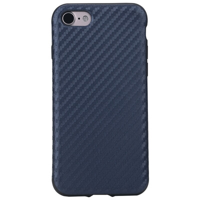 

Locke ROCK iphone7 phone shell Apple 7 protective sleeve carbon fiber pattern series light and soft shell blue