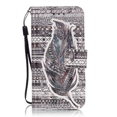 

Plumes Design PU Leather Flip Cover Wallet Card Holder Case for IPODTOUCH 5 6