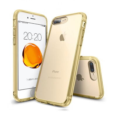 

Chick Mooney iphone7plus mobile phone shell protective shell Apple 7plus mobile phone sets protective silicone soft all-round anti-drop high-definition translucent leisure series through gold