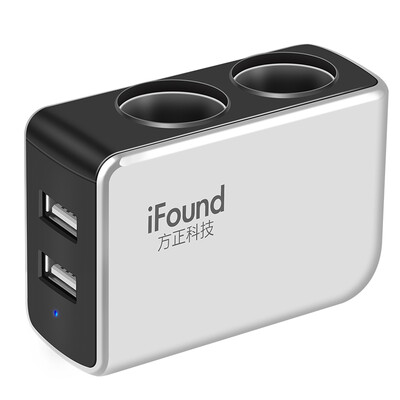 

Основатель (ifound) автомобильное зарядное устройство автомобильное зарядное устройство прикуривателя FZ-24 Black 2.1A Dual USB один на двоих