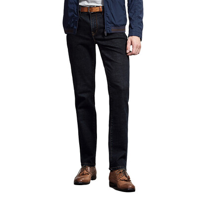 

Pierre cardin (pierre cardin) 684 осенний и зимний мужской эластичный комфорт случайные прямые мужские джинсы синий черный 38 метров