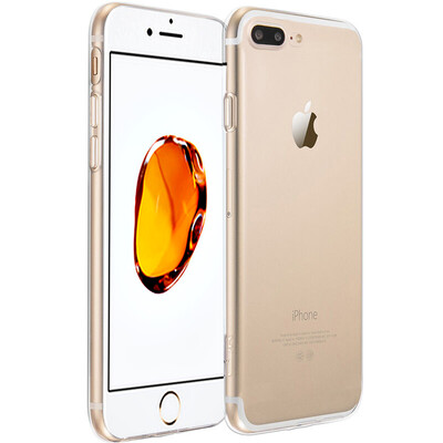 

ESCASE Apple, iPhone7 плюс все включено прозрачный силиконовый телефон Выдерживает падение оболочки TPU Case Soft Shell 5.5 дюймов