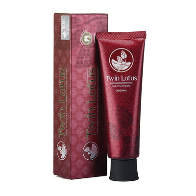 

Shuanglian TwinLotus natural plant toothpaste 160g original flavor Thailand imported
