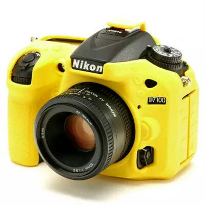 

Early passenger camera protection set Nikon D7100 / D7200 cool yellow to send the film film lens cloth cleaning cloth body lens dust cover