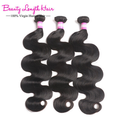 

Beauty Length Hair Brazilian Virgin Hair Body Wave Brazilian Hair Weaves 3 Bundles Virgin Brazilian Body Wave Human Hair Weaving