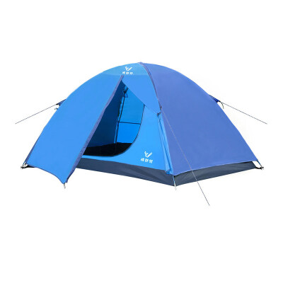 

(V-CAMP) Tent Camping Tent 2 People Two-storey Rainproof Tent Outdoor Double Double Field Tent (Blue)