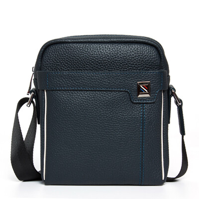 

DANJUE (DANJUE) the first layer of leather fashion leisure trend Korean men's shoulder Messenger bag 8047 black