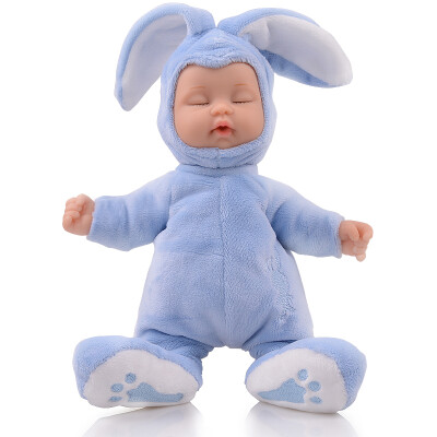 

BIEBER Moe Rabbit sleeping doll comforting doll plush doll toy simulation baby comfort toys mint blue