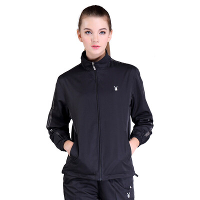 

Playboy (PLAYBOY) PB8112 Женский спортивный костюм Женский спортивный свитер Двухсекционный костюм Модный черный XL