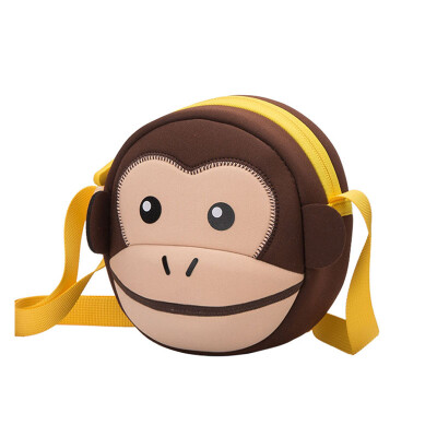 

NOHOO Waterproof Cartoon Kids Bags 3D Monkey Toddlers Small Cute Shoulder Bags Crossbody Bags for Boys Girls 2-5 Years Old