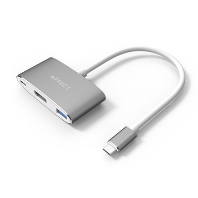 

(AIFFECT) XPH13A1-A02 USB3.1Type-C к USB3.0 + HDMI 4k адаптер адаптера для конвертера HD может быть расширен Расширение Macbook HUB