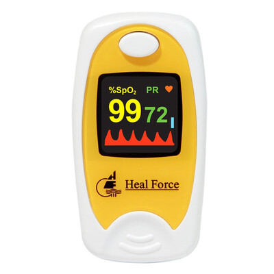 

Heal Force Blood Healing Finger Clamp Импульсный датчик насыщения кислородом Импульсный кислородный сердечный ритм Heartbeat Monitor PC-60C