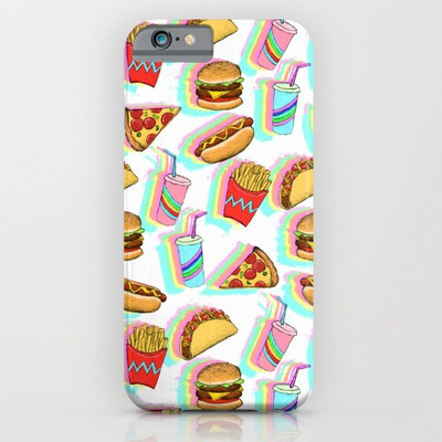 

iPhone 6s Slim silicone design Case protective shockproof Rainbow Fast Food custom iphone 6s case