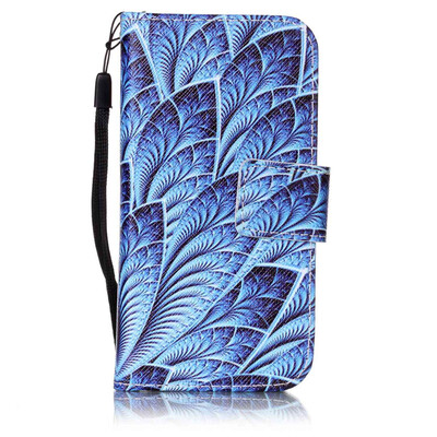 

Blue Dazzle Дизайн PU кожа флип Обложка Кошелек для карты памяти чехол для Apple iPod Touch 5