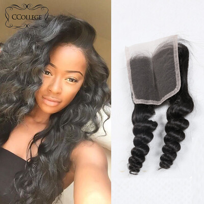 

Big Discount 8A Grade 4*4 Cheap Brazilian Virgin Hair Loose Wave Lace Closure Brazilian Human Hair Closure No Tangle Free Shipping
