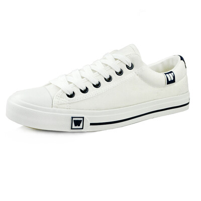 

Pullrior classic canvas shoes wild casual shoes couple low to help wave shoes WXY709T white 41