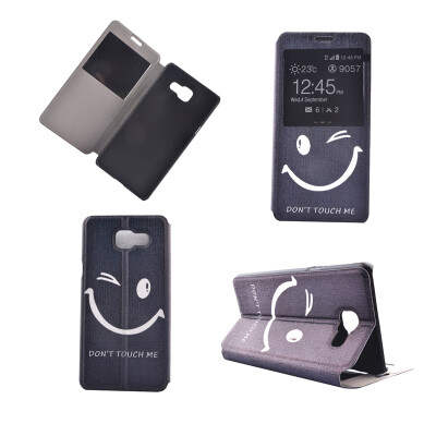 

Naughty Smile Design PU Leather Flip Cover Wallet Card Holder Case for Samsung Galaxy A7 2016/A7100