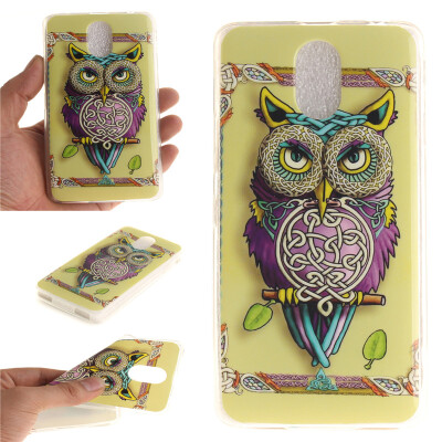 

Owl Pattern Soft Thin TPU Rubber Silicone Gel Case Cover for Lenovo VIBE P1m