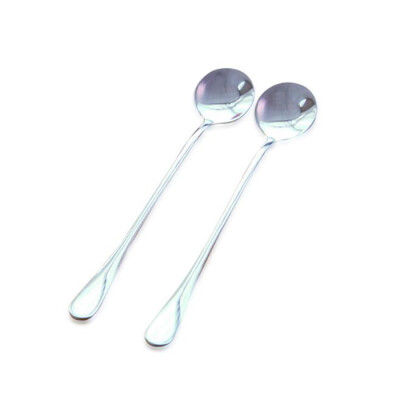 

6x 7.5" Long Stainless Steel Ice Cream Cocktail Teaspoons Coffee Soup Tea Spoons 460505