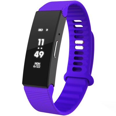 

cling smart hand ring sports heart rate professional step touch screen caller display micro letter interconnection a number of sports mode SOS help UV monitoring mysterious magic purple