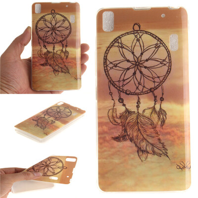 

Dreamcatcher Pattern Soft Thin TPU Rubber Silicone Gel Case Cover for Lenovo K3 Note/A7000